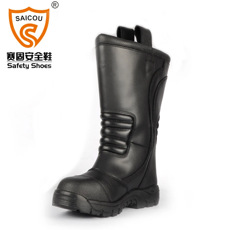 
Fireproof boots rubber fireman boots 