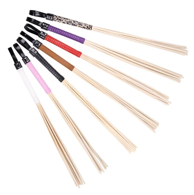 BDSM Bondage Rattan Horse Whip, Cane Flogger Bamboo Riding Crop for Adult Sex Game Play