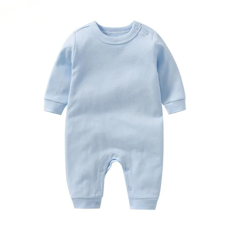 manufacturer black plain baby rompers long sleeve newborn baby clothes