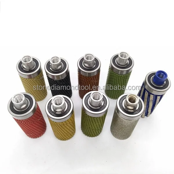 Полировальные барабанные колеса с подшипником алмазные для камня