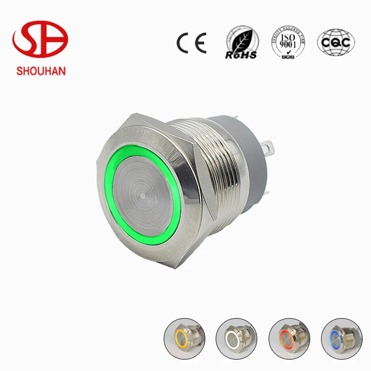 250VAC максимальное напряжение и IP67 уровень защиты светодио дный светодиодный кнопочный переключатель