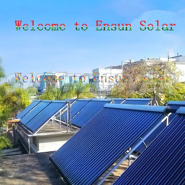 Установленные солнечные коллекторы тепловых труб