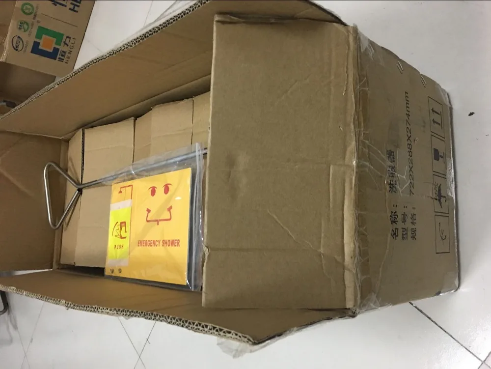 Economical ABS combination emergency safety shower with eye wash