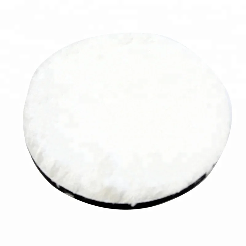 High Quality White Round Car Waxing Sponge Pad Thickness Universal Washable Detailing Microfiber Sponge Pad