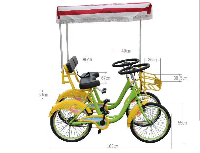 2 person surrey bike for sale/touring bike 2 seats/used surrey bikes for sale