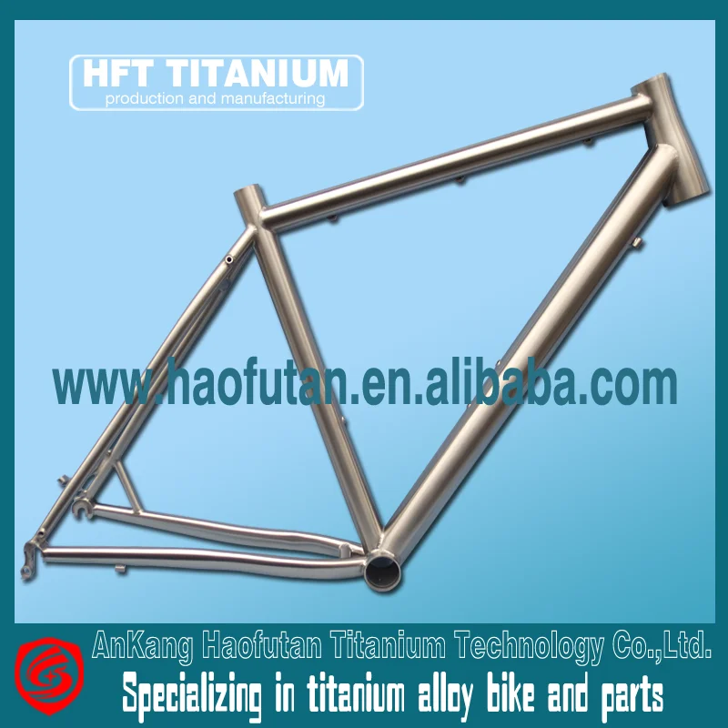Titanium road bike frame- the latest titanium off-road cyclist with tapered headtube and disc brake