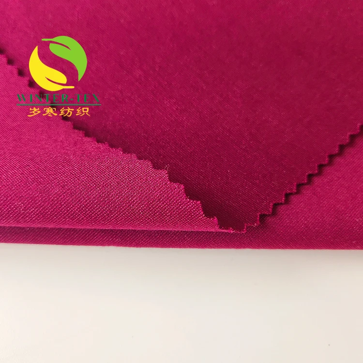 
good quality high yarn count 80s nylon rayon spandex elastic ponte roma fabric 
