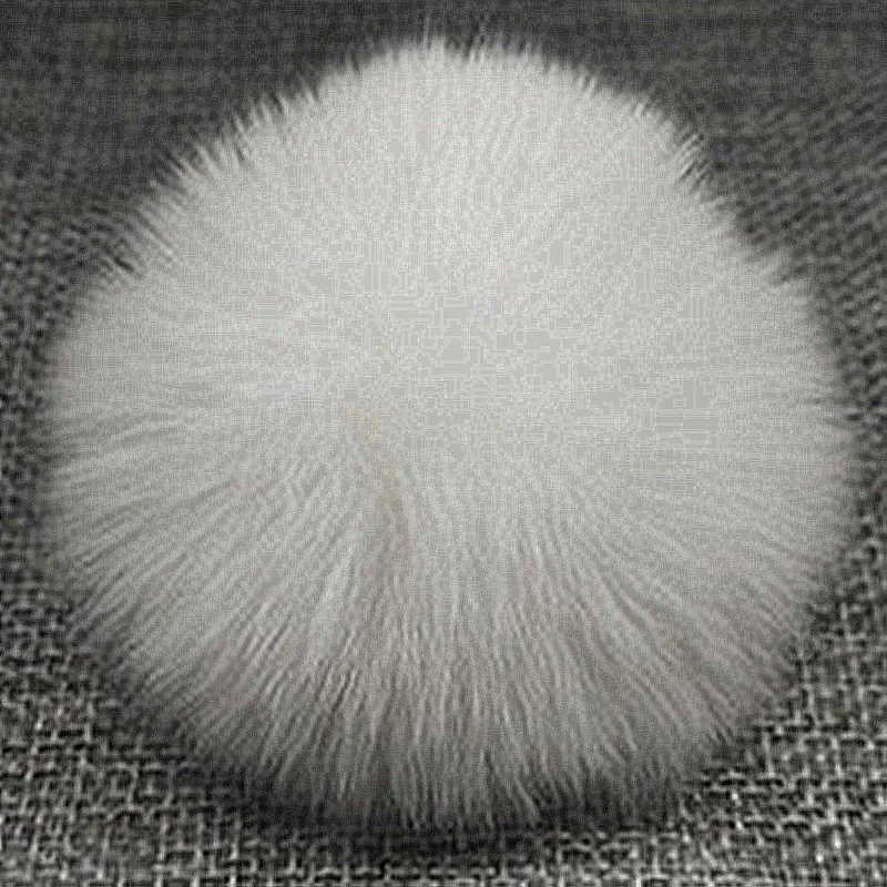 Индивидуальные помпоны из натурального кроличьего меха