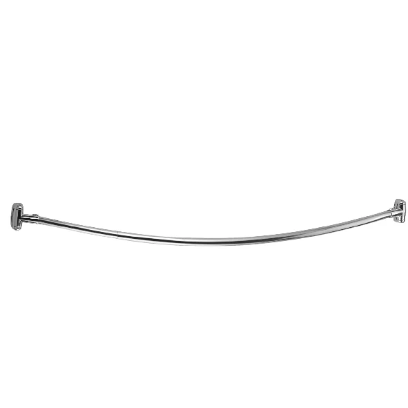 Stainless steel curved shower curtain rod