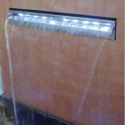 Top Grade Stainless Steelsquare Outdoor 2018 New Tactical Nice Install Durable Waterfall Water Feature For Sale