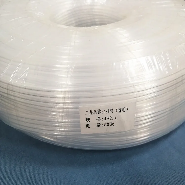 4ways Four Line 4*2.5mm Transparent Ink Tube White Pipe for Mimaki Roland Mutoh Eco Solvent Printer