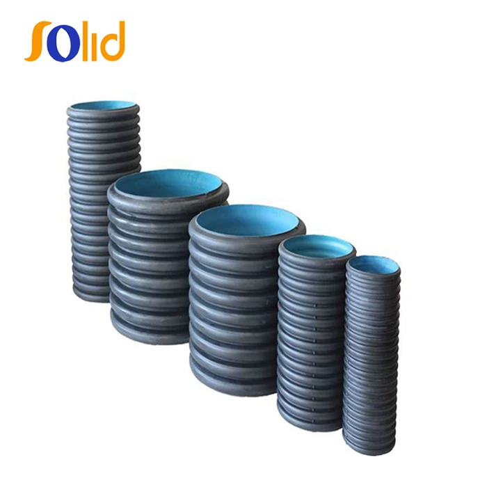 Large Diameter Polyethylene HDPE Double Wall Corrugated pipe