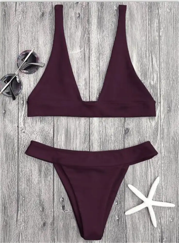 Cikini 2020 Bikini swimwear fashion Solid color  sexy brazilian bikini