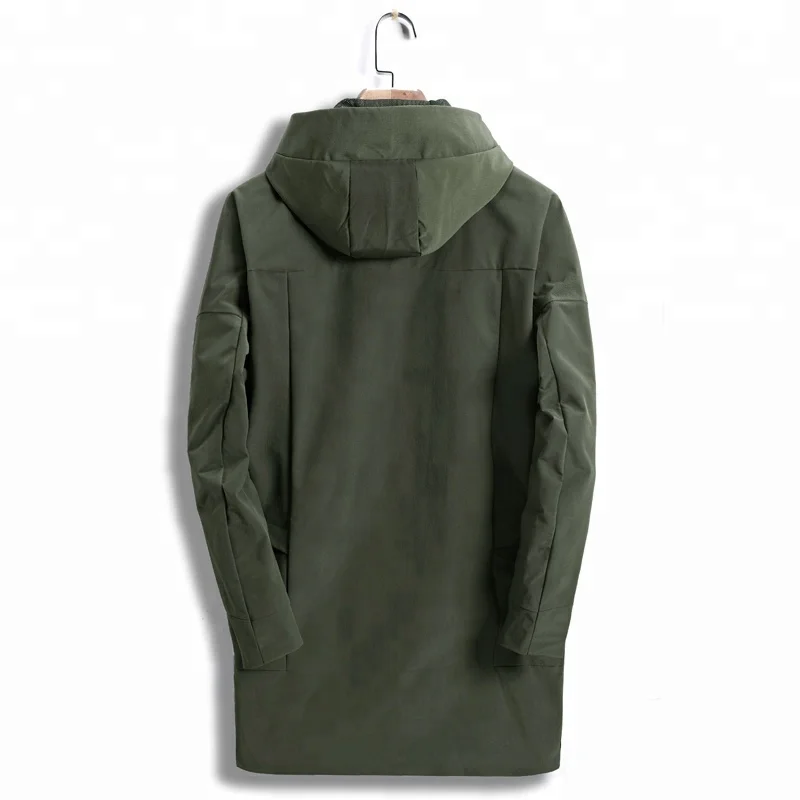 Latest Design Hooded Autumn Winter Fashion Long Mens Slim Fit Korean Jackets