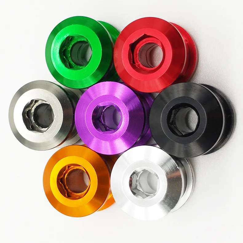 Chain ring Bolts Bicycle Chainwheel Screws CNC 7075 MTB Road Bicycle Disc Screw for Crankset Bike Parts