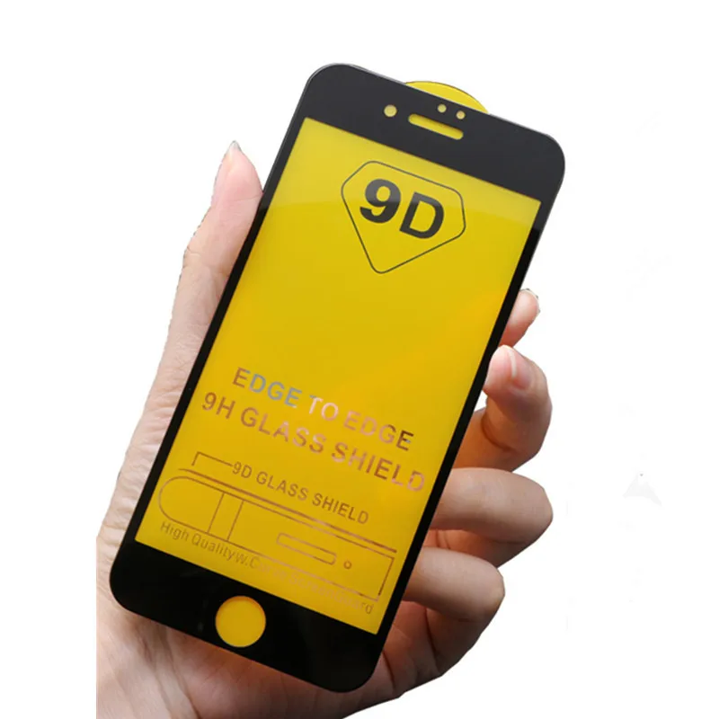 9D полное клеевое закаленное стекло для iPhone SE 2020 защита экрана взрывозащищенный Чехол мобильного телефона