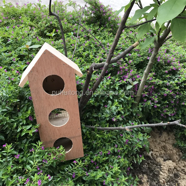Bird house with feeder