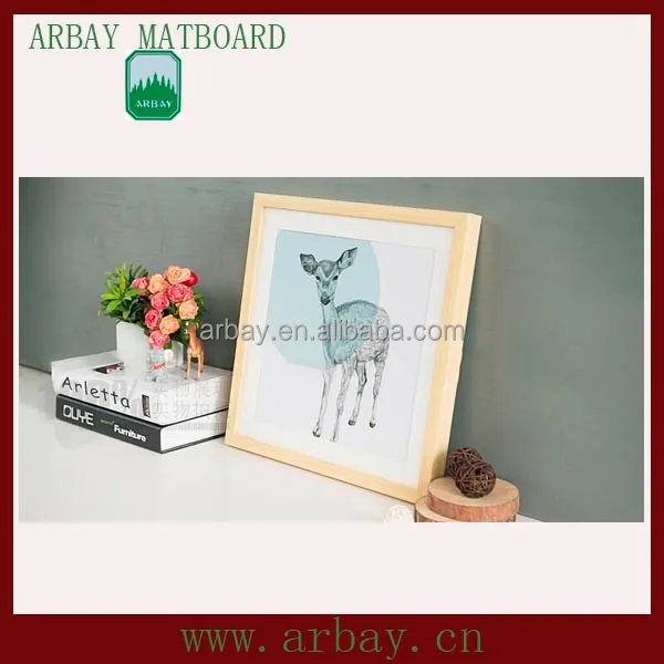 
Wholesale acid free uncut cream core matboard picture frame moulding mount board for frame 