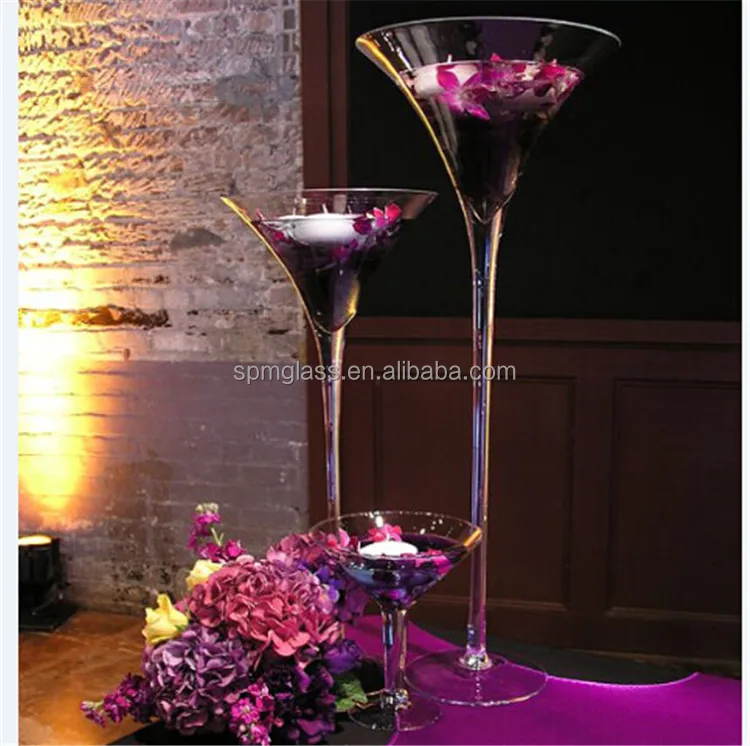tall wholesale martini glass vases centerpieces tall glass stemmed for wedding