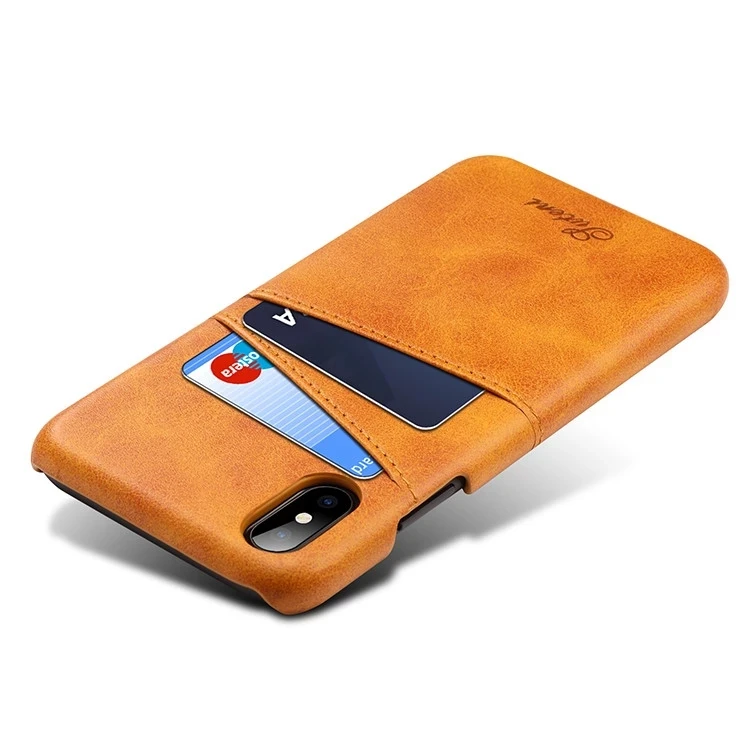 High Quality Phone Accessories Luxurious Genuine Leather Phone Case for IP XS 6/7/8 plus with Card Slot for phone 15