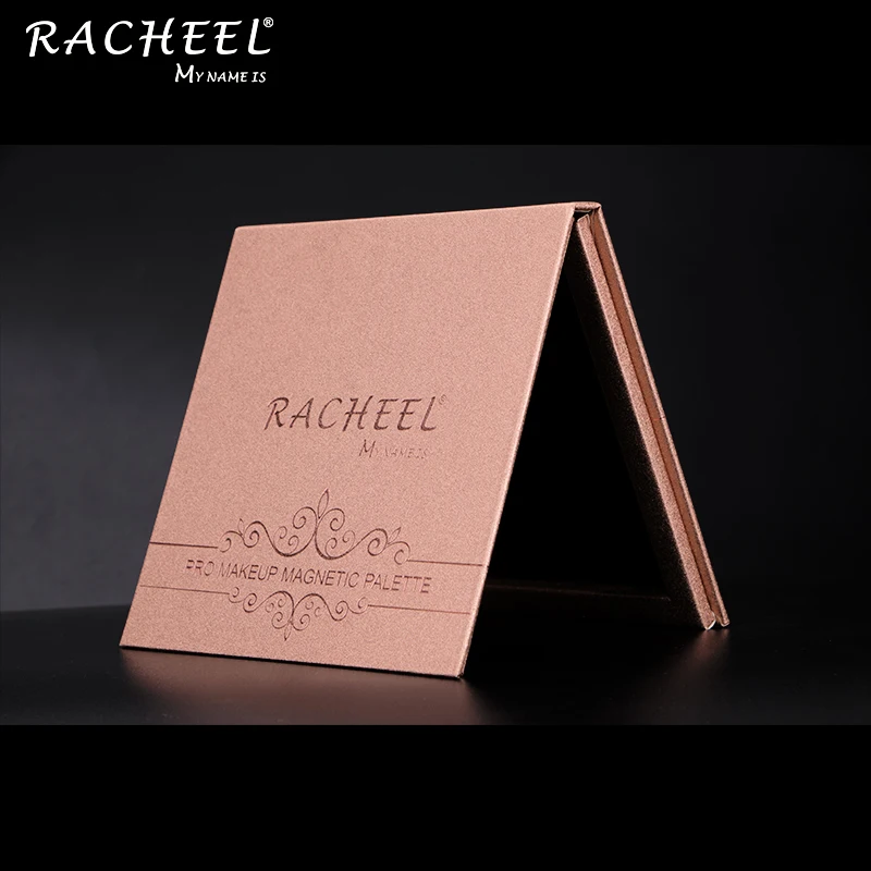 RACHEEL Makeup Magnetic Eyeshadow Empty Palette Rose Gold Eye Shadow Accept Small Orders Accept OEM Paper Boxes,carton