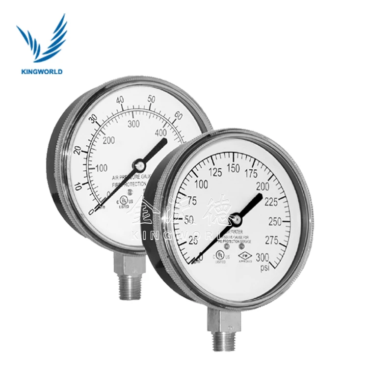 FM  Low Price Pressure gauge for fire fighting system