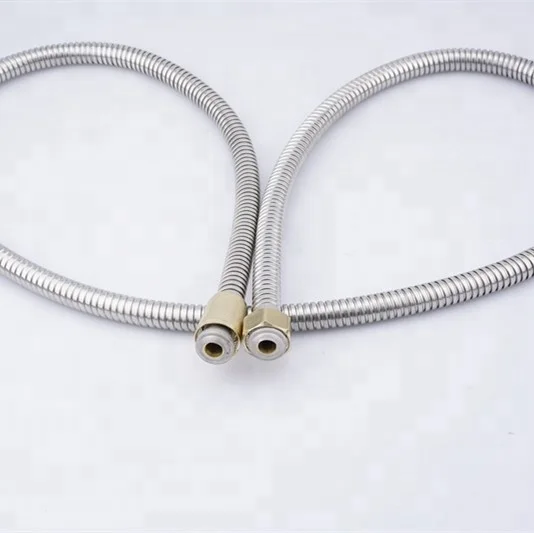 
2019 304 Stainless Steel Flexible Shower Hose Metal extender Water Hose With Connector 