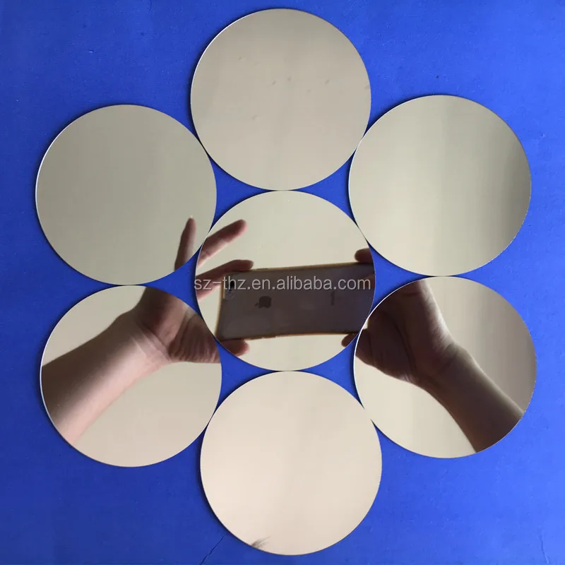 Round Acrylic Mirror Sheets Diameter 300x1mm Thick Home Decor Wall Sticker Home Bathroom Wedding Decoration