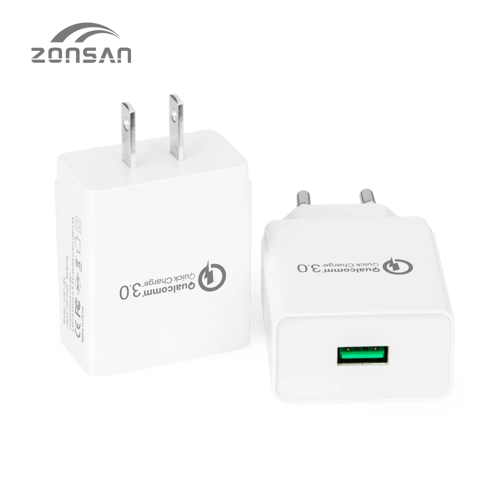
micro usb charger, quick charge 3.0 qualcomm usb power charger adapter, mobile phone charger 