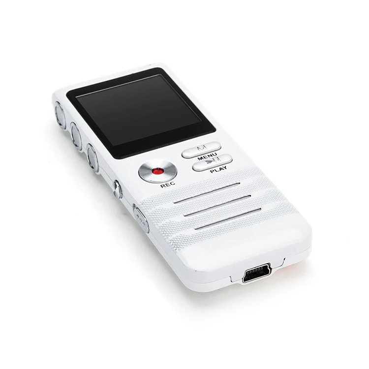 Double Microphone Noise Cancelling HD Recording 1536kbps Digital Voice Recorder