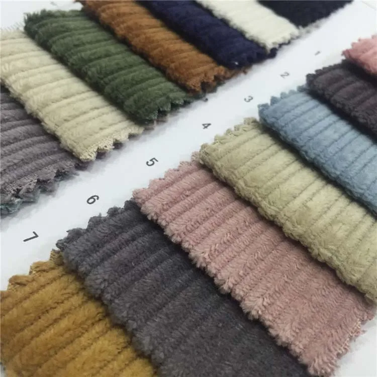 Good drapery 150cm width 370gsm thick 100% cotton 8 wale corduroy fabric for casual clothes