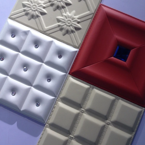 Панель leatehr 400*400 мм легкая установка на стену