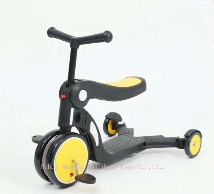 2019 Three modes of baby scooter kids Balance car baby tricycle