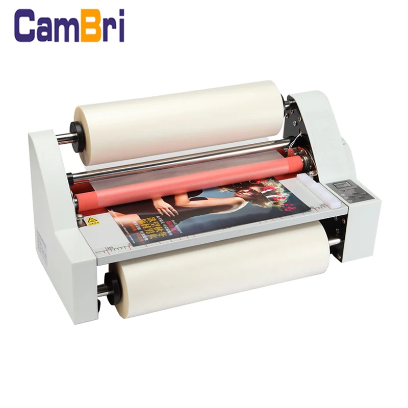 
V350 A3 size desktop single and double sides hot and cold roll laminator 