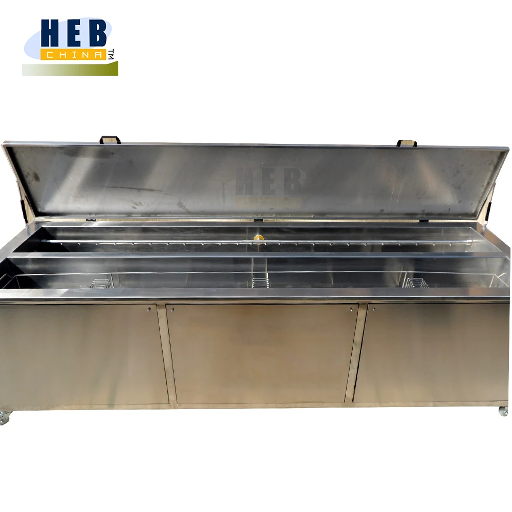 Industrial large ultrasonic tank cleaner 160l with heating