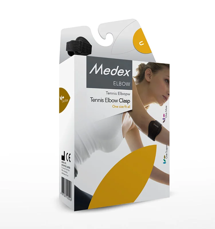 OEM And ODM Corrector Metal Supports Black Tennis Elbow Brace For Sport Users