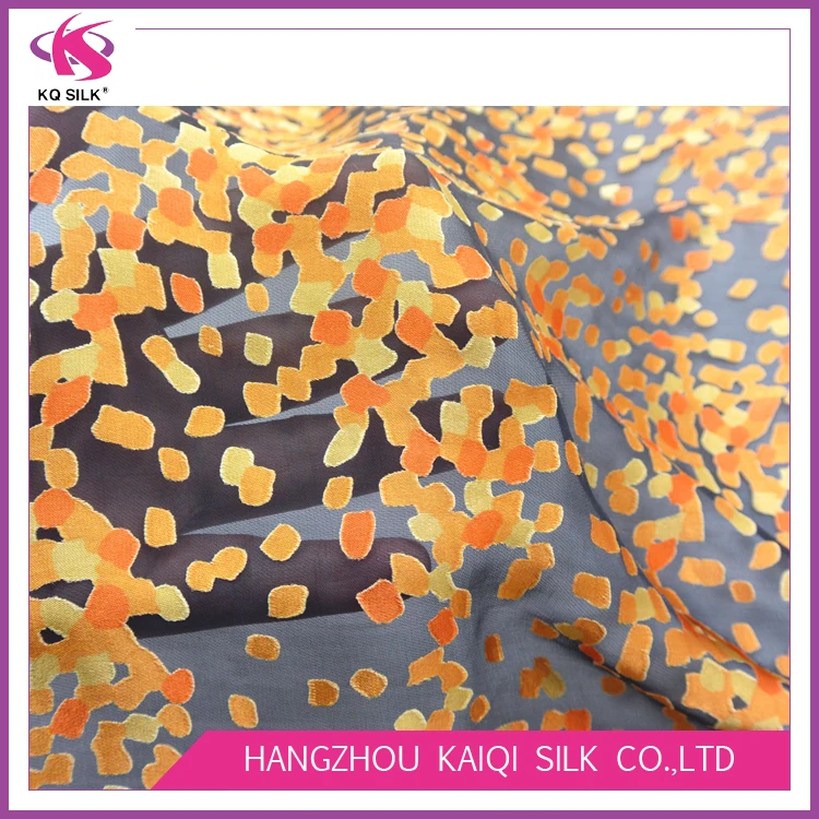 
Wholesale Alibaba Silk Burnout Fabric In Stock Print Silk Opal for Dress Fashion Fabric 