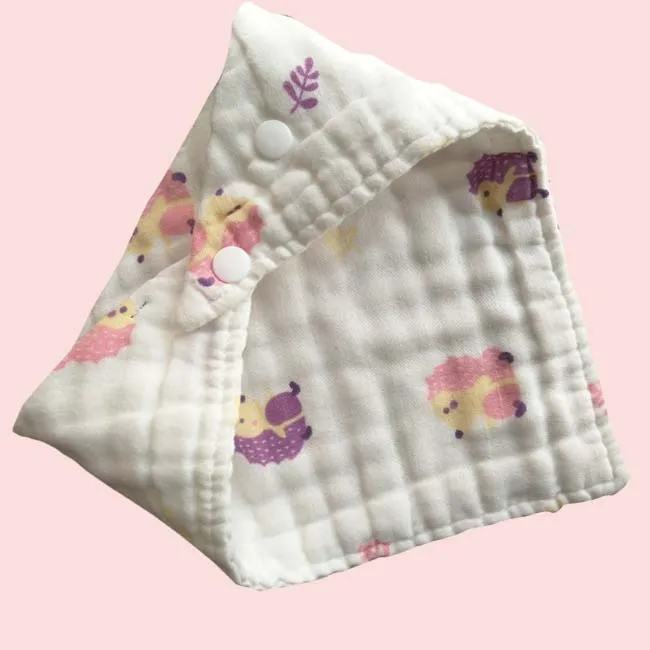
wholesale breathe free muslin feeding Infant Newborn triangle scarf baby drool Bib 
