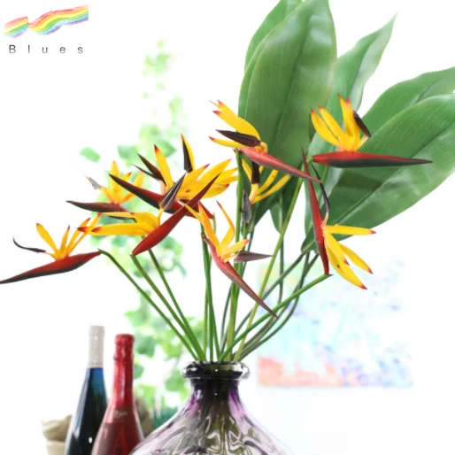 
PU artificial strelitzia reginae artificial bird of paradise 