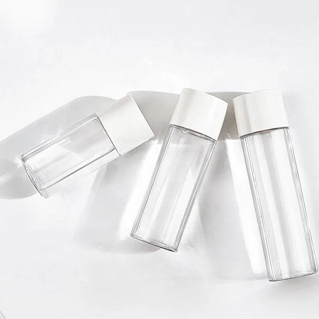 
30ml Screw Cap Travel Set Mini Clear Plastic Bottle with Stoppers 