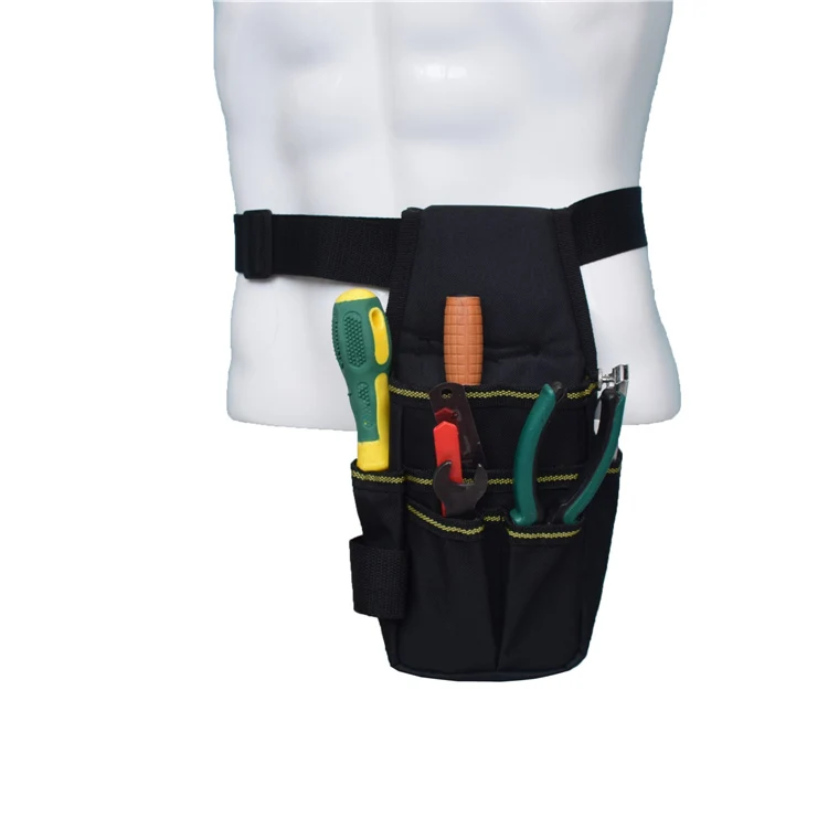 Electrician Outdoor 600D Multifunctional Small Waist Tool Belt Pouch Pocket Bag with Adjustable Waist Strap