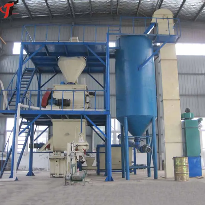 Automatic stucco plaster inside decoration dry mix mortar mixing production machine and bagging line plant