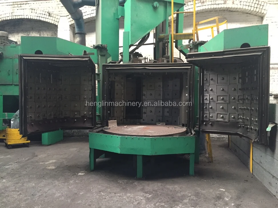 Китай, непрерывный вращающийся стол, дробеструйная очистка, хорошо как DISA