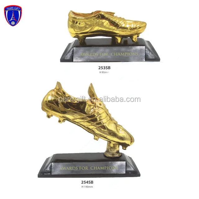 14.2inch #222GF-A three size Antique silver metal golf trophy with enamel logo