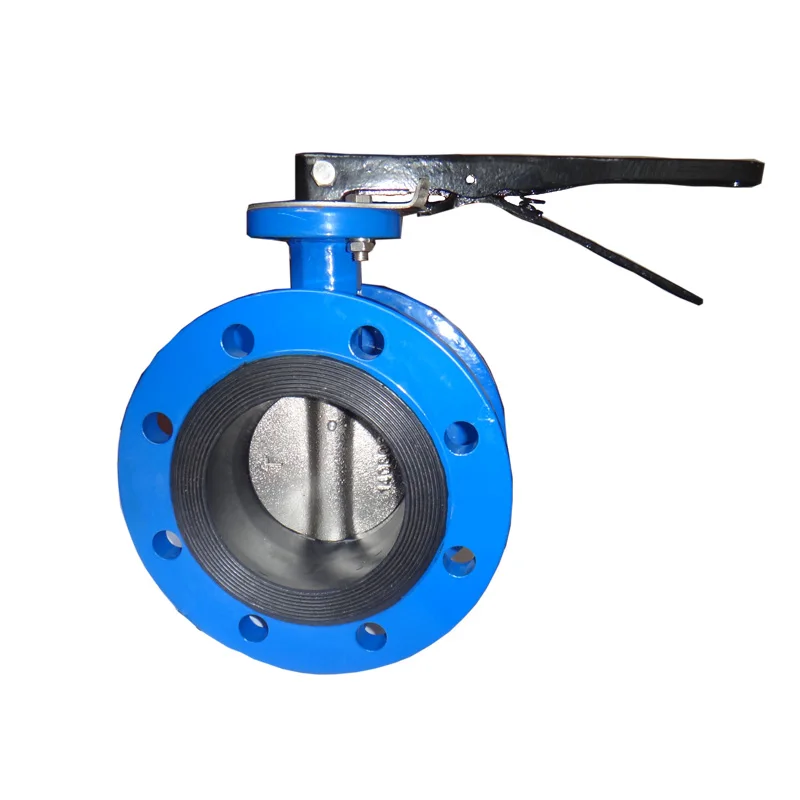 lever operate wafer type butterfly valve cast iron