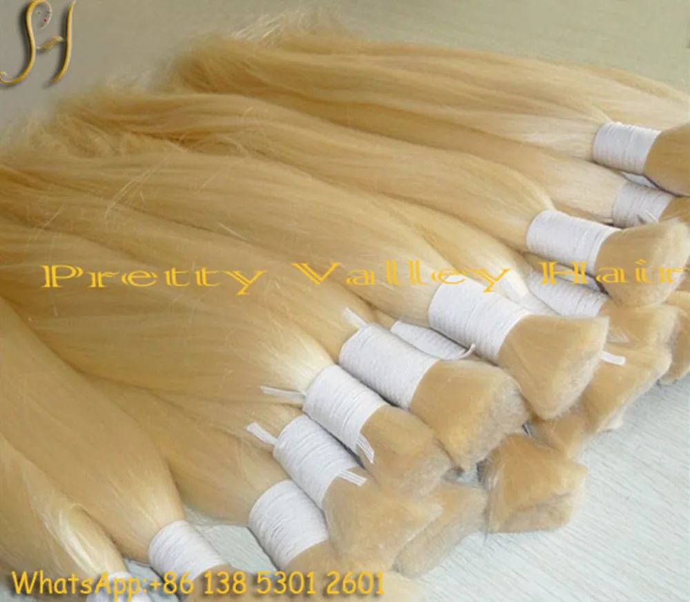 2017 hot selling blonde european hair
