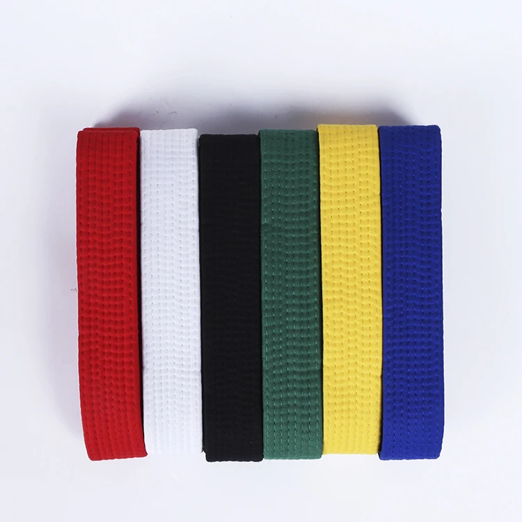 Custom multi colors martial arts rank belt judo taekwondo master karate belts