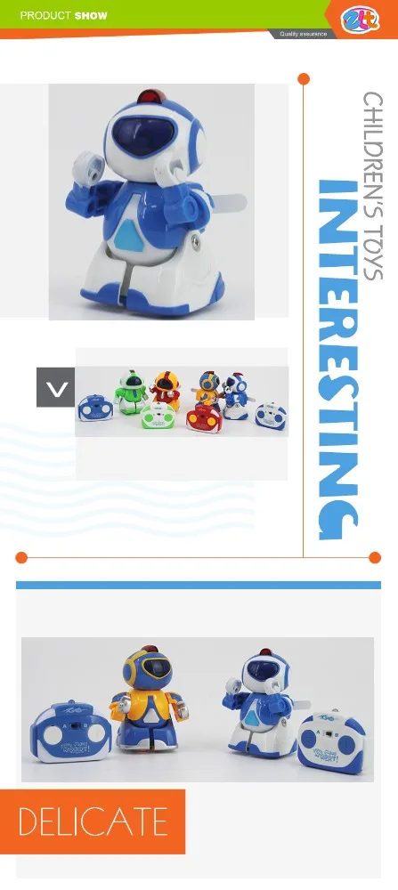 Mini robot toy remote control fighting robot with Light & included batteries