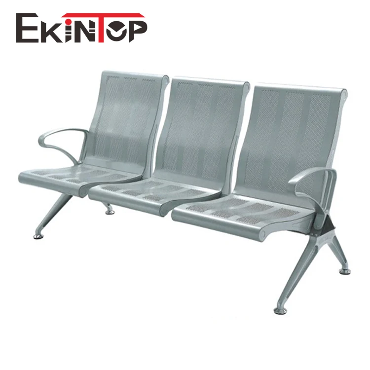 Ekintop new products ESUN four seater metal Steel chrome armrest low price airport waiting chairs