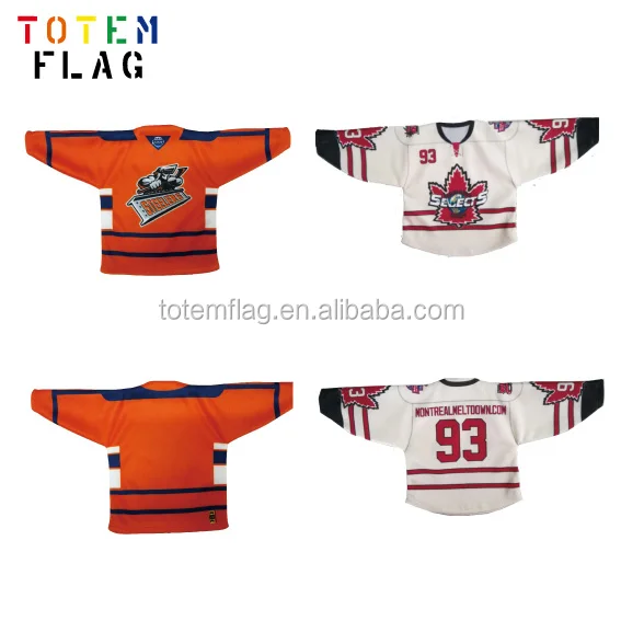 Cheap Custom Team Sport Wear Mini Ice Hockey Jersey for Souvenir